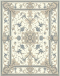 Intricate Floral Scroll Vintage Design Rug