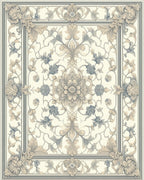 Intricate Floral Scroll Vintage Design Rug