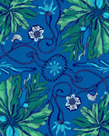 Exotic Floral Vine Pattern Rug
