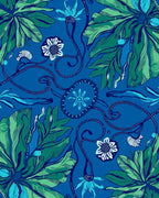 Exotic Floral Vine Pattern Rug