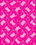 Abstract Pink Flowing Swirls Rug