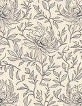 Delicate Floral Scroll Pattern Design Rug