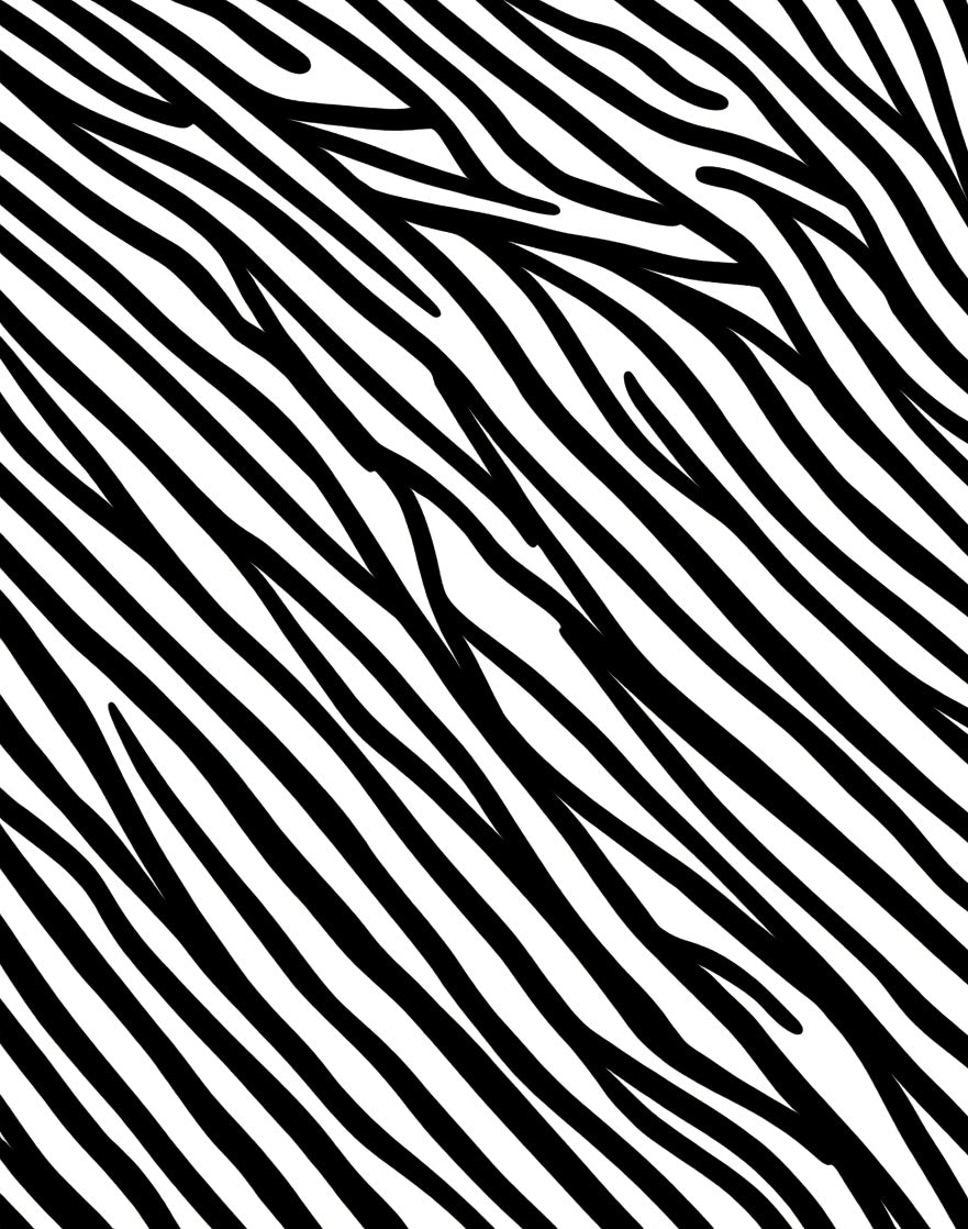 Black and White Jagged Lines Rug