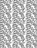 Abstract Figure Patterned Black and White Rug