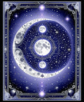 Celestial Moon Star Pattern Rug