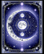 Celestial Moon Star Pattern Rug