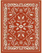 Classic Floral Medallion Design Rug