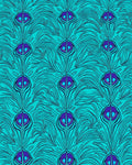 Art Nouveau Peacock Feather Pattern Rug