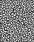 Bold Black Leopard Spot Pattern Rug