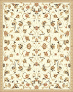 Floral Vines Traditional Cream Rug