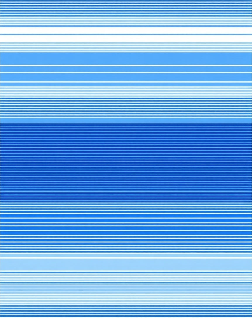 Blue Horizontal Stripe Pattern Rug