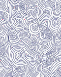 Swirling Lines With Red Dot Accents Rug