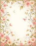 Nature Inspired Floral Vines Rug