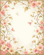Nature Inspired Floral Vines Rug
