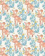 Whimsical Pink Creatures Floral Lawn Rug