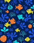 Bright Fish Coral Reef Pattern Rug
