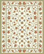 Cream Botanical Floral Vine Rug