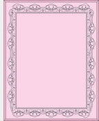 Ornate Swirls Decorative Pink Rug