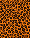 Bold Contrast Leopard Skin Design Rug