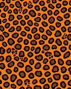 Bold Contrast Leopard Skin Design Rug
