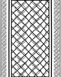 Geometric Intersecting Lines Pattern Rug
