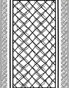 Geometric Intersecting Lines Pattern Rug