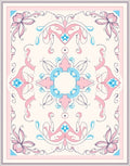 Ornate Floral Swirls Pastel Rug