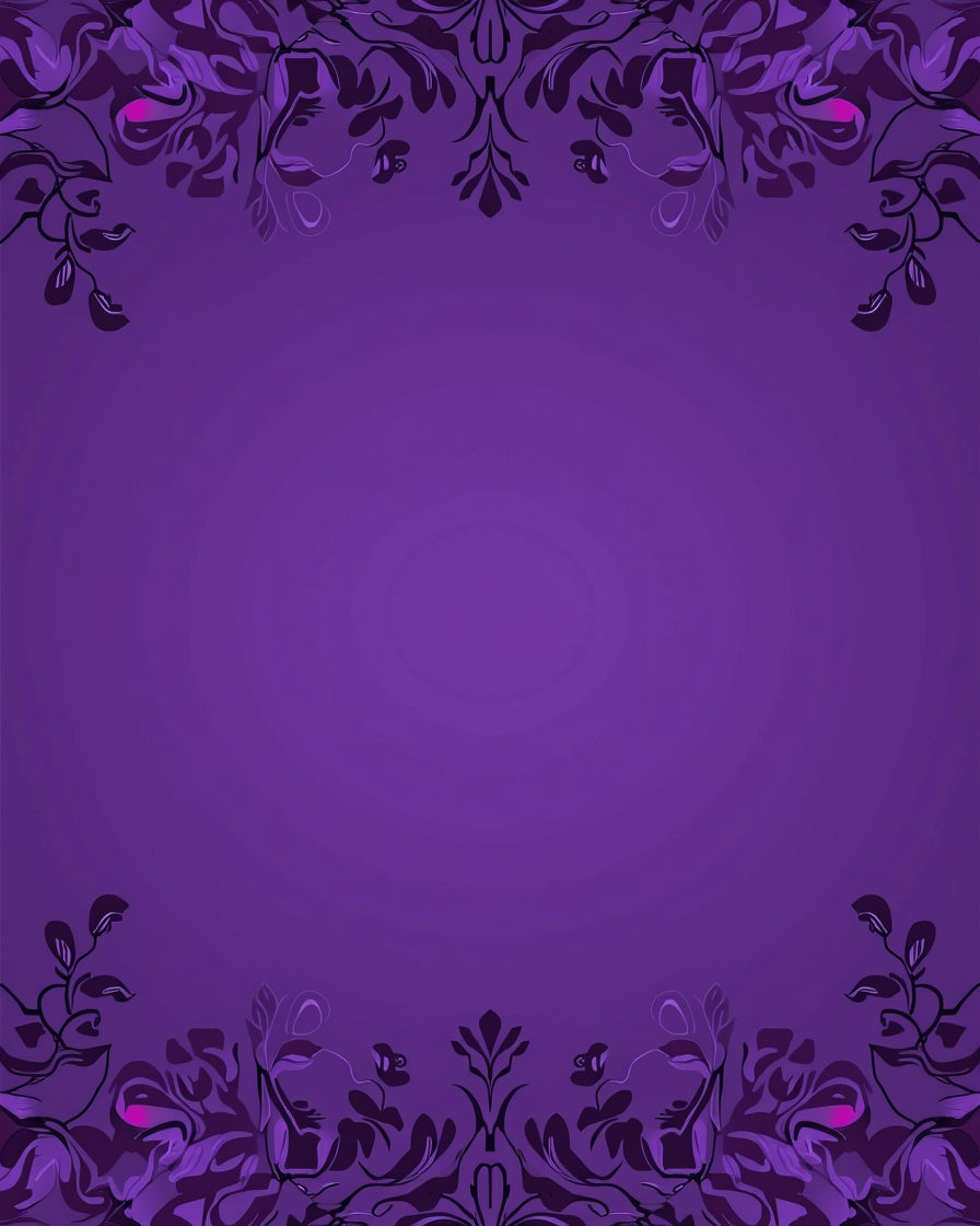 Regal Floral Vines Pattern Rug