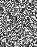 Abstract Black White Wavy Stripes Rug