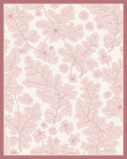 Delicate Pink Floral Botanical Design Rug