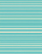 Thin Striped Turquoise Cream Design Rug