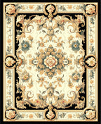 Classic Floral Scrollwork Pattern Rug