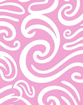 Classic Pink Swirl Pattern Design Rug