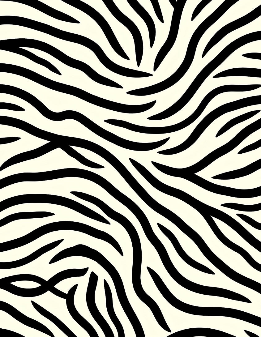 Bold Black Cream Wild Strokes Rug