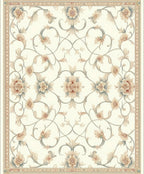 Elegant Floral Scrollwork Pattern Rug