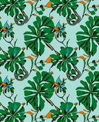 Lush Greenery Floral Art Print Rug