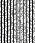 Striped Abstract Organic Pattern Rug