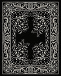 Ornate Floral and Vine Pattern Rug