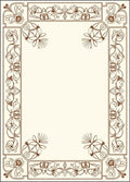 Elegant Floral Scroll Pattern Rug