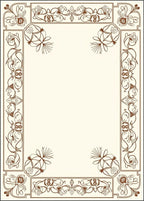 Elegant Floral Scroll Pattern Rug