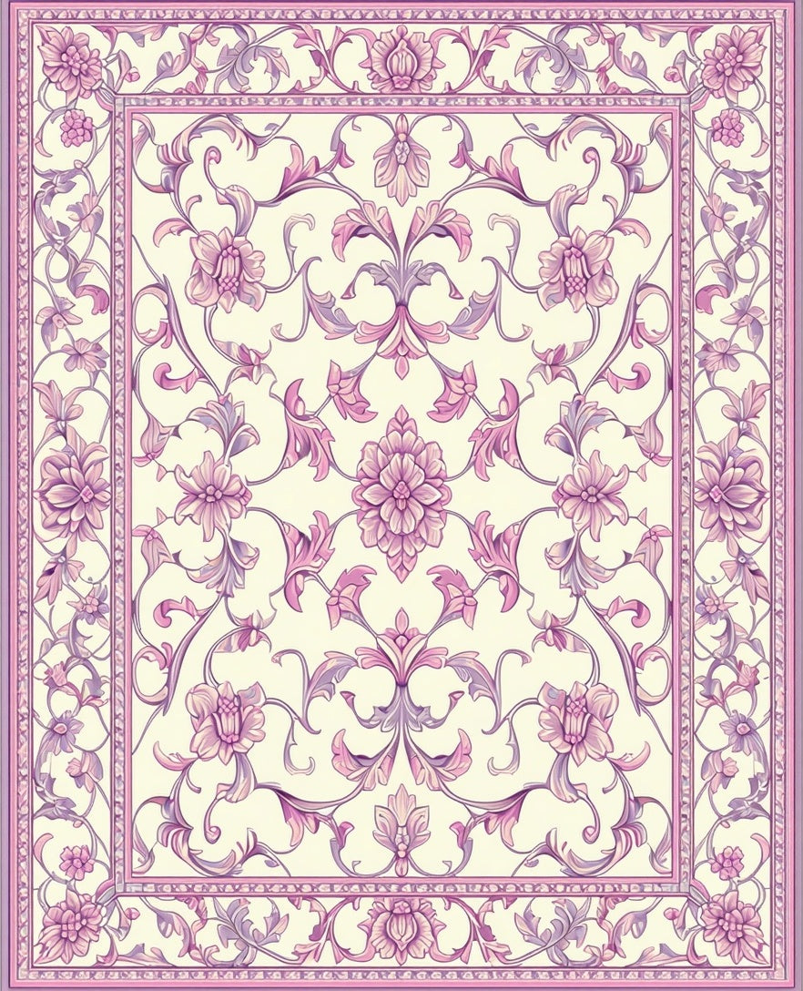 Elegant Floral With A Soft Hue Rug