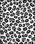 Black White Wild Spots Pattern Rug