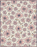 Daisies And Leaves Patterned Rug