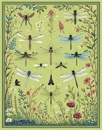 Dragonfly Garden Whimsical Nature Rug