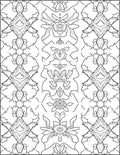 Ornate Floral Symmetrical Pattern Design Rug