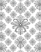 Ornate Grey Floral Pattern Rug