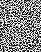 Bold Black White Animal Spots Rug