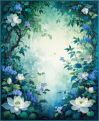 Whimsical Forest Floral Design Rug