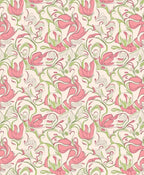 Art Nouveau Floral Swirls Pattern Rug