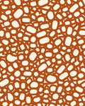 Terra Cotta Organic Abstract Pattern Rug